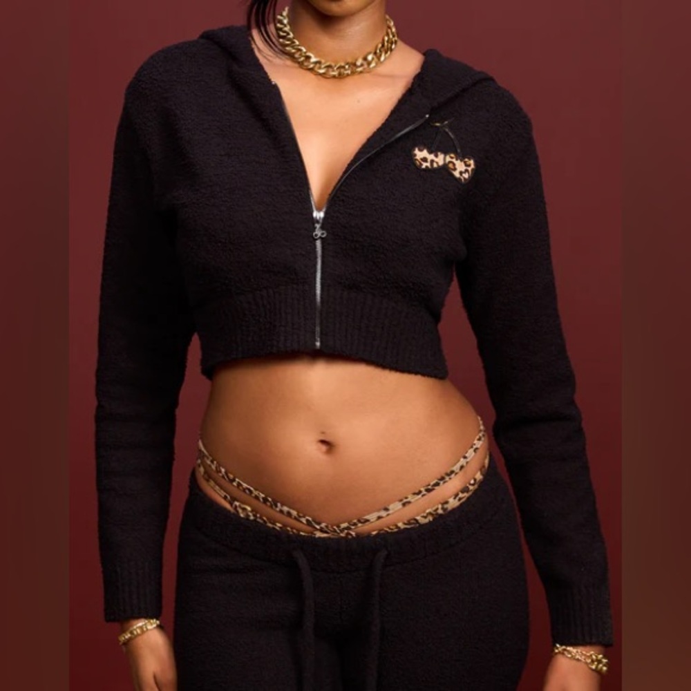Voight Love Kills Crop Hoodie